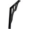 Ekena Millwork Damon Wrought Iron Bracket, (Single center brace), Powder Coated Black 1 1/2"W x 10"D x 12"H BKTM01X10X12SDA - alternate 1